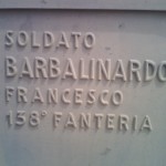 Lapide Soldato  Barbalinardo Francesco Redipuglia
