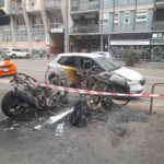 00 Incendiati dei motocicli in via Masolino da Panicale
