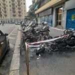 01-Motocicli-incendiati-su-via-Masolino-da-Panicale