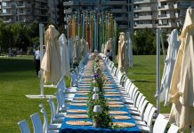 Una tavolata lunga 100 metri a CityLife…